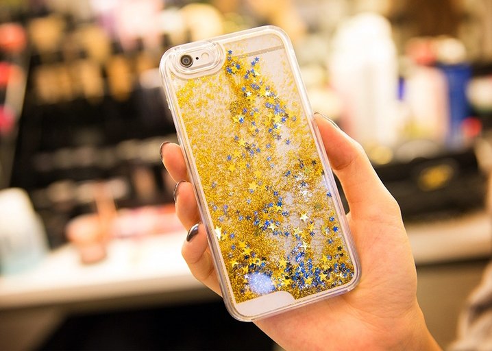 Golden Glitter iPhone Case