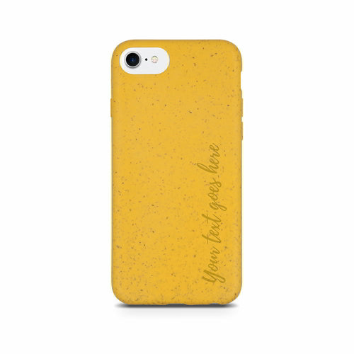 Biodegradable Personalized Phone Case - Yellow